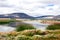 Amazing landscape with a lake in Calafate, Argentina, Patagonia