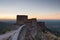 Amazing landscape from Marvao medieval castle at Sunset