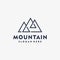 Amazing line art mountain logo design inspiration, minimal, ideas Premium Vector