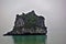 Amazing little rocky island in Halong Bay.