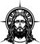 Amazing lovely Holy Christ emblem vector art