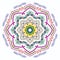 Amazing mandala symmetry in classic colours