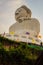 Amazing Massive white marble Buddha statue, the famous tourist a