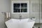 Amazing master bathroom with freestanding tub