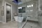 Amazing master bathroom with large glass walk-in shower