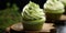 Amazing matcha cupcakes very creamy and elegant