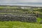 Amazing maze of stone walls and green fields. on Inisheer, Aran island, county Galway, Ireland. Popular travel area. Warm sunny