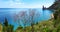 Amazing Mediterranean sea panorama, hiking along the coast