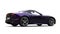 Amazing metallic purple luxury sports car - side view