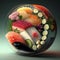 Amazing modern sushi art