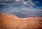 Amazing moon surface in Atacama desert, Chile