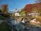 Amazing mountain landscape in the Bavarian Alps. Ramsau bei Berchtesgaden village at sunny autumn day, Bavaria, Germany