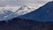 Amazing mountain view in the Alps - aerial view