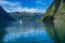 Amazing natural landscape of Geirangerfjord on a summer day, Sunnmore, More og Romsdal, Norway