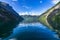 Amazing natural landscape of Geirangerfjord on a summer day, Sunnmore, More og Romsdal, Norway