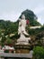 amazing  nature photography statue of goddess kwan im in western monastery hongkong