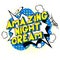 Amazing Night Cream - Vector illustrated comic book style phrase.