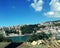 Amazing old city ulcinj montenegro europe, adiatic sea and blue sky with clouds