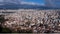 Amazing panorama from Acropolis to city of Athens