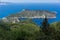 Amazing Panorama of Assos village and beautiful sea bay, Kefalonia, Greece