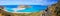 Amazing panorama of Balos Lagoon and Gramvousa island on Crete