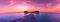 Amazing panorama beach landscape. Maldives sunset seascape view. Horizon with sea and sky. Tranquil scenery, tourism and travel