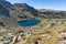 Amazing Panorama of Lake and reflection of Preokorets Popova Kapa peak, Rila Mountain