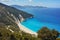 Amazing panorama of Myrtos Beach, Kefalonia, Greece