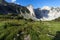 Amazing Panorama of rocks of Sinanitsa peak covered with shadow, Pirin Mountain