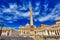 Amazing panorama Saint Peter Square and Saint Peter Basilica at