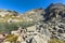 Amazing panorama of The Scary lake, Rila Mountain