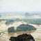 Amazing panorama view of the rice fields, Ninh Binh, Vietnam