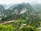 Amazing panorama view of Vietnamese village. Ninh Binh, Vietnam