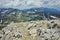 Amazing panorama from Vihren Peak to Vlahini lakes, Pirin Mountain