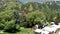 Amazing panoramic aerial view of Teton Village near Jackson Hole in summertime, WY, USA