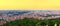 Amazing panoramic landscape of Prague