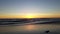 Amazing panoramic sunset on the ocean beach 4k