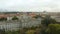 Amazing panoramic view of beautiful old buildings in Zagreb city, Croatia