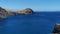 Amazing panoramic view at the huge natural island cliffs, St. Lourenço Cape or Cabo