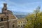 Amazing panoramic view of the Italian historic village of Collalto Sabino near Rieti