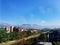 Amazing panoramic view or landscape of the city of Medellin in Colombia, with skybuildings and parks of el poblado town