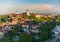 Amazing panoramic view of Nove Mesto nad Metuji, Czech Republic