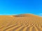 Amazing pattern waves in sand dunes on Algeria desert