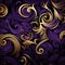 Amazing purple, gold and black maori pattern