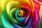 Amazing rainbow rose flower