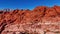 Amazing Red Rock Canyon in the Nevada Desert - aerial view