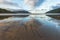 Amazing refletion on San Josef Bay beach in Cape Scott Provincial Park on Vancouver Island, British Columbia, Canada