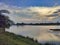 Amazing river landscape with cloud in the evening.Sunset in bangladesh