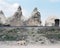 Amazing rock formation, nature and town in Cappadocia, Nevsehir, Turkey