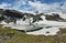 Amazing Rutor Lake on the way to Rutor Glacier, Aosta Valley, Italy